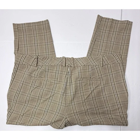 Ava & Viv Mid-Rise Plaid Pants Womens Size 22W Brown Career Plus Size Stretch - Picture 14 of 15